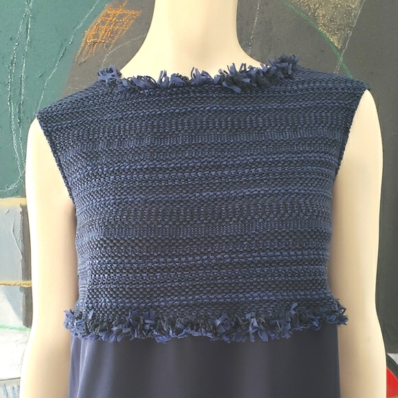 Marella by Max Mara | Shift Dress with Woven Details - Picture 4 of 6